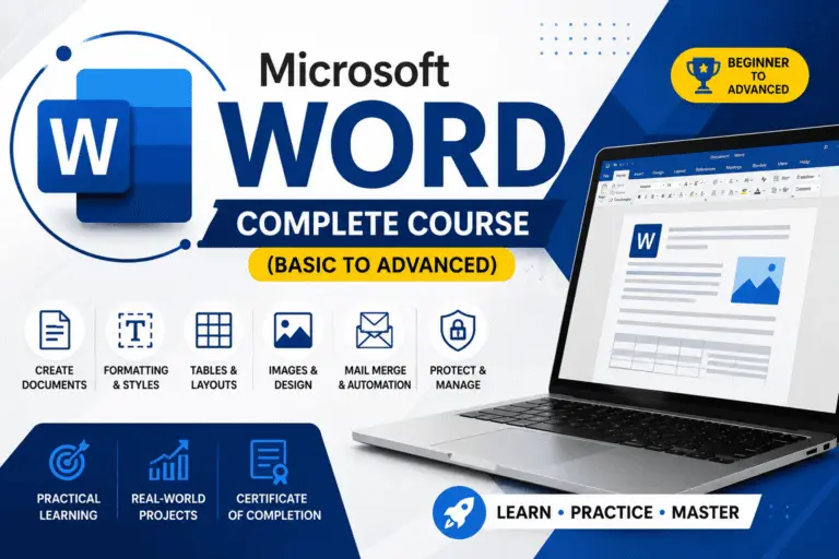 Microsoft Word Complete Course (Basic to Advanced)